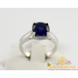 Серебряное кольцо Адриатика с сапфиром 1354/1рс Gold & Silver, Украина